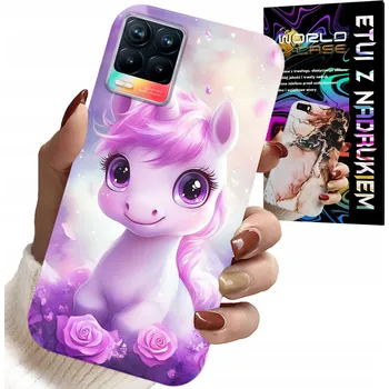 Pouzdro na mobilní telefon POUZDRO PRO REALME 8 / 8 PRO - SLADKÝ JEDNOROŽEC, DĚTSKÝ KRYT