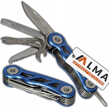 Pracovní nůž NŮŽ MONTÉRSKÝ SERVISNÍ TERÉNNÍ SKLÁDACÍ TYPU SURVIVAL 6 FUNKCÍ KAPESNÍ NŮŽ