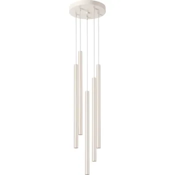 Závěsné svítidlo PASTELO 5P béžové, moderní, s nastavitelnou výškou