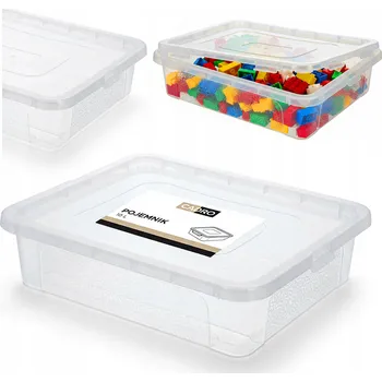 Úložný box Plastová nádoba s víkem box organizér krabička uzavíratelný box 10l