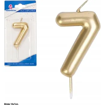 Dortová svíčka Ouda Party - Zlaté narozeninové svíčky