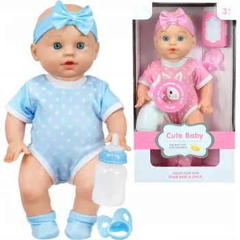 Panenka PANENKA MIMINKO SE ZVUKEM V OBLEČENÍ, PIJE A ČŮRÁ, 29 CM