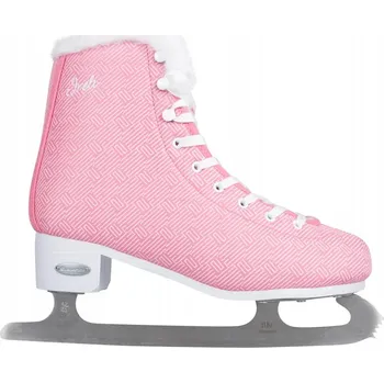 Zimní brusle Dámské krasobruslařské brusle zateplené brusle s kožíškem inSPORTline Ireli Thermo vel. 42