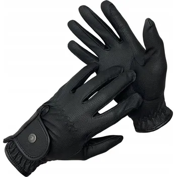 Jezdecké rukavice Jezdecké rukavice Horsenjoy černé vel. M