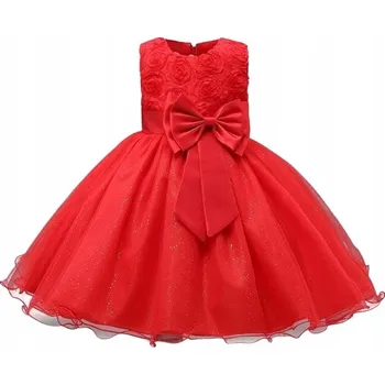 Dámské šaty Roztomilé společenské Šaty s mašlí a třpytkami - Ideální na svatby - 100