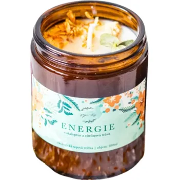 Svíčka Yoga Day Sojová Svíčka Energie - eukalyptus a citronová tráva