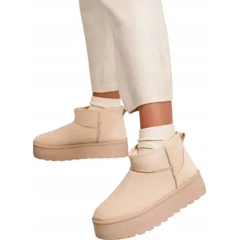 Dámská obuv Béžové dámské sněhule Dagodo velikost 41