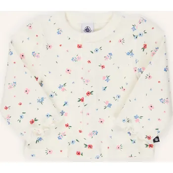 Dámská mikina Petit Bateau Mikina pro miminko, bílá / růžová / zelená, 67