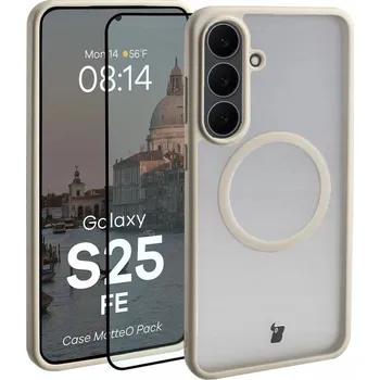 Pouzdro na mobilní telefon Zadní Kryt Bizon pro Samsung Galaxy S25 FE béžový