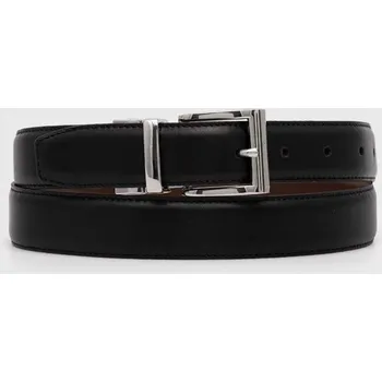 Opasek Oboustranný kožený pásek Polo Ralph Lauren 405913735 černá 99X, vel. 85