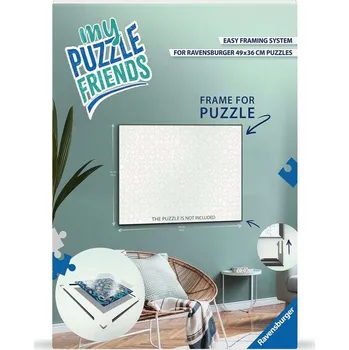 Rám na obraz Ravensburger My Puzzle Friends rám na puzzle 49 x 36 cm bílý