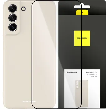 Pouzdro na mobilní telefon Zadní Kryt Spacecase pro Samsung Galaxy S21 FE béžový