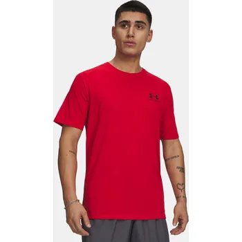 Pánské tričko Under Armour Pánské tričko Sportstyle Left Chest Ss 1326799-600 Červená 4XL