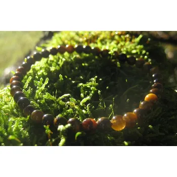 Náramek Tygří oko – náramek z kuliček, 25 kusů