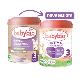 BABYBIO Optima 3 batolecí kojenecké bio mléko s probiotiky a prebiotiky 800 g