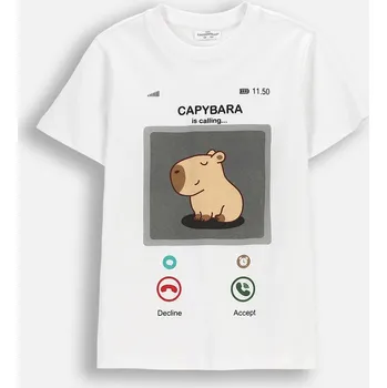 Dětská móda Dětské Tričko Bílé Chlapecké Bavlna Velikost 146 Coccodrillo WC6