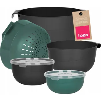 SADA KUCHYŇSKÝCH MISEK S VÍKY NÁDOBÍ MISKY CEDNÍK SÍTO 7 ks