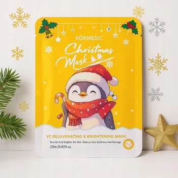 Pleťová maska Kormesic Vánoční maska na obličej Tučňák - Intenzivní hydratace 25 ml