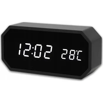 Hodiny BUDÍK HODINY DIGITÁLNÍ DIGITÁLNÍ TEPLOMĚR STOLNÍ LED