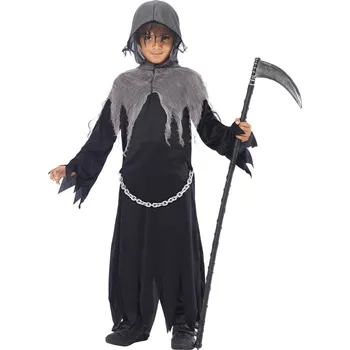 Karnevalový kostým Dětský kostým Smrtka s šedou kapucí Věk: 12+ let