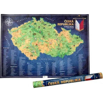 metr Stírací mapa České republiky
