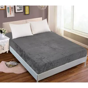 Prostěradlo TOTÁLNÍ MASAKR CEN ! PROSTĚRADLO MIKROPLYŠ 90x200cm - TMAVĚ ŠEDÉ