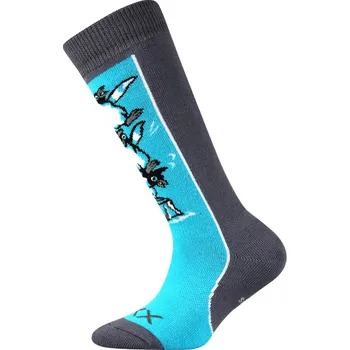 Chlapecké oblečení Chlapecké froté podkolenky Voxx Fuski Boma - modro-šedé