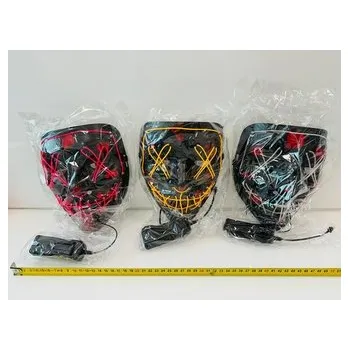 Karnevalová maska MASKA ŚWIECĄCA LED 73378