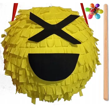 Obraz PINIATA EMOTIKON SLUNEČNÍ BRÝLE PUNK + TYČ A BALÓNKY