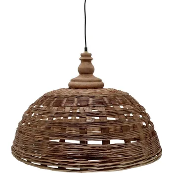 Přírodní antik závěsné světlo lampa z proutěného ratanu - Ø 62*43cm/ E27/ 25W