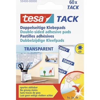 Lepicí páska Oboustranná lepicí páska Tesa Tack 60 kusů