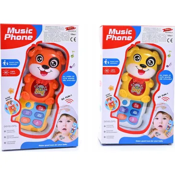 Hračka pro nejmenší TELEFON PRO BATOLATA INTERAKTIVNÍ HUDEBNÍ HRAČKA PRO DĚTI VZDĚLÁVACÍ