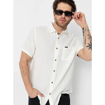 Pánská košile Brixton Charter Org Cttn (egret white) M, bílá