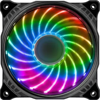 PC ventilátor EUROCASE ventilátor RGB 120mm (FullControl spot Led) VEN-LED-18Ledsfc