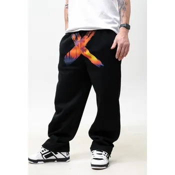 ŠIROKÉ PÁNSKÉ TEPLÁKY BAGGY ČERNÉ Point X Vice ZÁPAD SLUNCE XXL