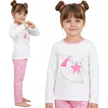 Dámské noční prádlo BAVLNĚNÉ pyžamo pro holčičku, FLANELOVÉ kalhoty 6-12 m