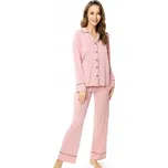 MEWA lingerie dámské pyžamo viskóza růžová velikost 38