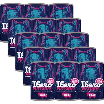 Krmivo pro psa Ibero Natural Dog Adult Beef - 15x400g