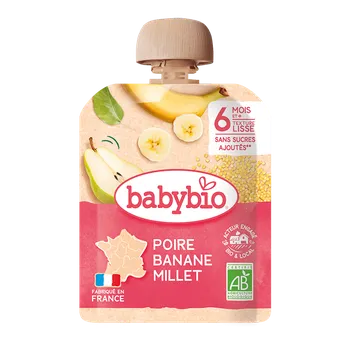 BABYBIO kapsička hruška banán proso 90 g
