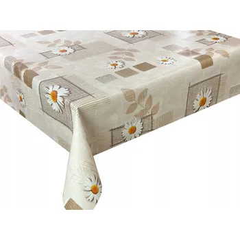 ubrus Cerata na Metry Ubrus Ceratový na míru Béžové Květiny 240x140 cm