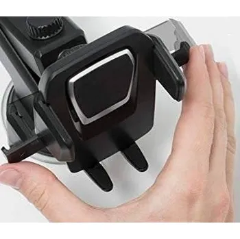 Držák do auta Interlook PSI-C038 | Držák telefonu do auta na čelní sklo s teleskopickým ramenem | gravitační Černý