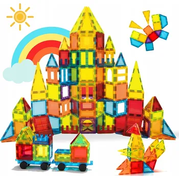 ostatní stavebnice MAGNETICKÉ NEODYMOVÉ STAVEBNICE KUFŘÍK SADA 100 ks STAVEBNICE MAGNETY