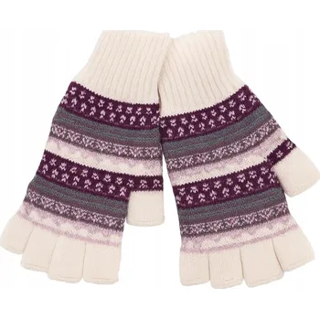 Rukavice Dámské pletené rukavice bez prstů (mitenky)