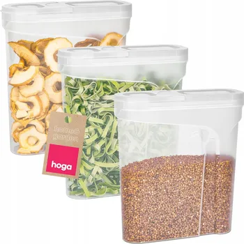 Dóza na potraviny HOGA 1014 NÁDOBA NA SYPKÉ POTRAVINY 2,4L, 3 ks