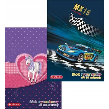 Blok HERLITZ BLOK NA KRESLENÍ A4, 20 LISTŮ, BÍLÝ