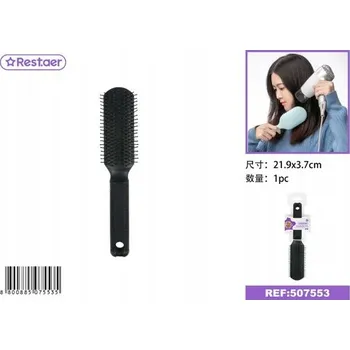 kartáč na vlasy Černý masážní kartáč na vlasy