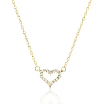 Řetízek Bealio BEALIO 14290 Stříbrný náhrdelník SRDCE Délka řetízku: 40+5 cm 03-14290-3908