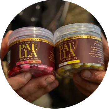 Boilies One More Cast Plovoucí Boilie Boosted Fluoro Pop-Ups Paella 70 g 14 mm - Red & Pink