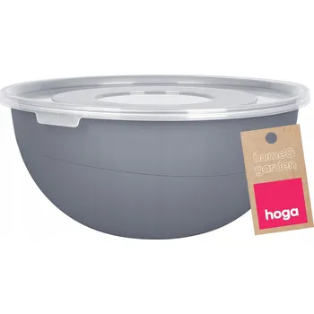 KUCHYŇSKÁ MÍSA S VÍKEM Miska na potraviny do mrazáku Plastová Šedá 3L