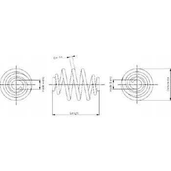 MONROE ZADNÍ PRUŽINA ZAVĚŠENÍ OPEL VECTRA A 86_ 87_ L=P MONROE